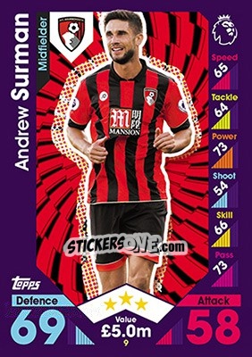 Figurina Andrew Surman - English Premier League 2016-2017. Match Attax - Topps