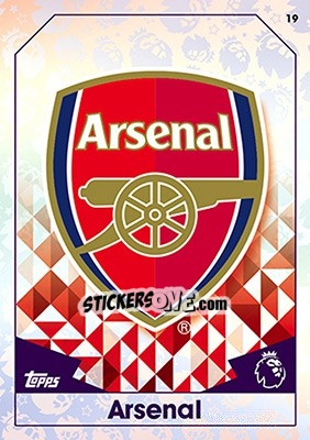 Sticker Club Badge - English Premier League 2016-2017. Match Attax n. 19 - Topps