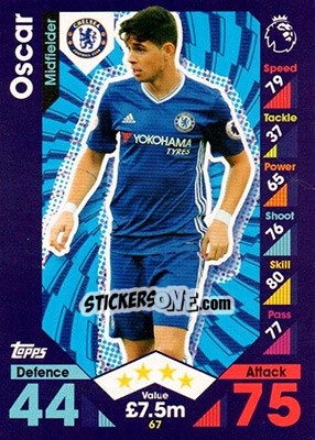 Figurina Oscar - English Premier League 2016-2017. Match Attax - Topps