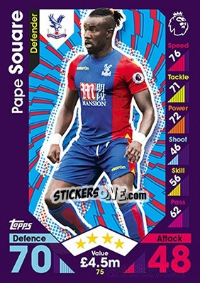Sticker Pape Souare - English Premier League 2016-2017. Match Attax - Topps