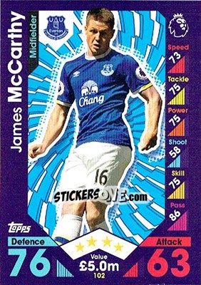 Sticker James McCarthy - English Premier League 2016-2017. Match Attax - Topps