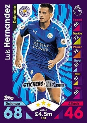 Sticker Luis Hernandez - English Premier League 2016-2017. Match Attax - Topps
