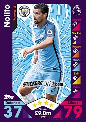 Cromo Nolito - English Premier League 2016-2017. Match Attax - Topps