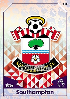 Sticker Club Badge - English Premier League 2016-2017. Match Attax n. 217 - Topps