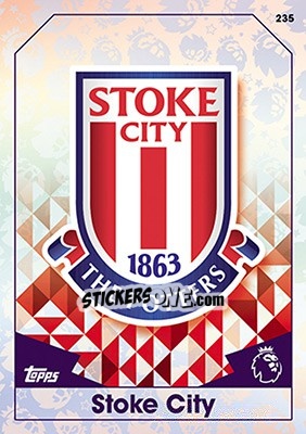 Sticker Club Badge - English Premier League 2016-2017. Match Attax - Topps