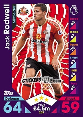 Sticker Jack Rodwell - English Premier League 2016-2017. Match Attax - Topps