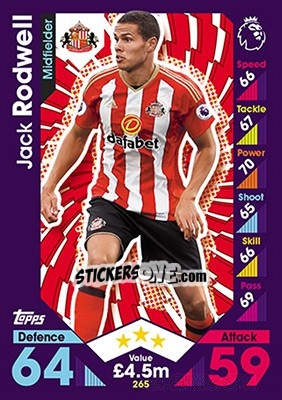 Cromo Jack Rodwell - English Premier League 2016-2017. Match Attax - Topps