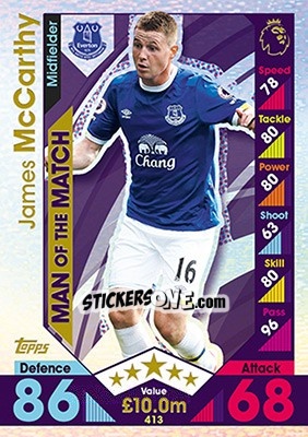 Cromo James McCarthy - English Premier League 2016-2017. Match Attax - Topps