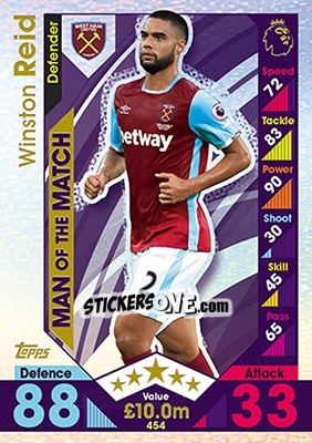 Cromo Winston Reid