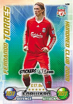 Sticker Fernando Torres - English Premier League 2016-2017. Match Attax n. 458 - Topps