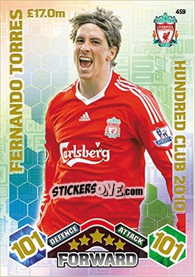 Sticker Fernando Torres - English Premier League 2016-2017. Match Attax - Topps