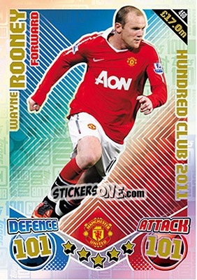 Sticker Wayne Rooney - English Premier League 2016-2017. Match Attax n. 460 - Topps