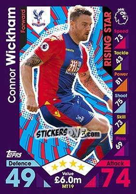 Figurina Connor Wickham - English Premier League 2016-2017. Match Attax - Topps