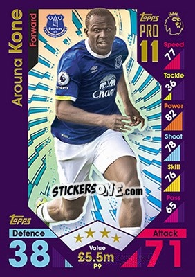 Figurina Arouna Kone - English Premier League 2016-2017. Match Attax - Topps