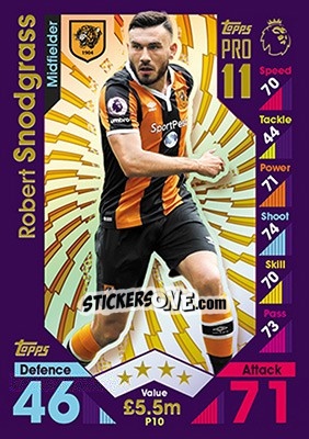 Sticker Robert Snodgrass - English Premier League 2016-2017. Match Attax - Topps