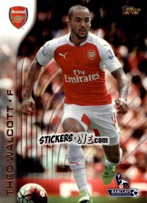 Sticker Theo Walcott - Premier Gold 2015-2016 n. 8 - Topps