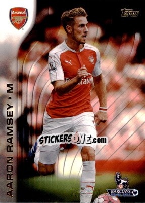 Sticker Aaron Ramsey - Premier Gold 2015-2016 n. 11 - Topps