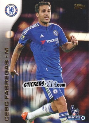 Sticker Cesc Fabregas - Premier Gold 2015-2016 n. 28 - Topps