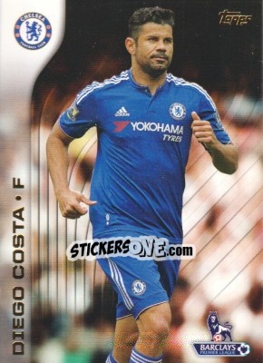 Sticker Diego Costa - Premier Gold 2015-2016 n. 30 - Topps