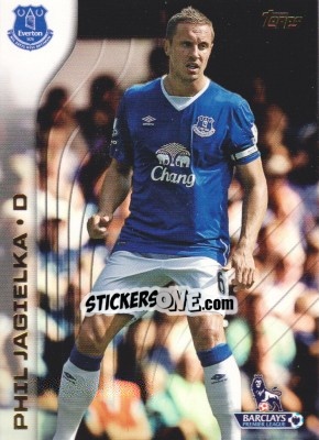 Sticker Phil Jagielka - Premier Gold 2015-2016 n. 42 - Topps