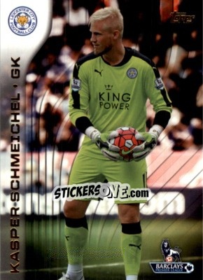 Sticker Kasper Schmeichel - Premier Gold 2015-2016 n. 46 - Topps