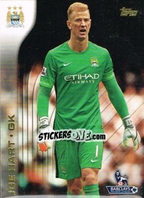 Sticker Joe Hart - Premier Gold 2015-2016 n. 61 - Topps