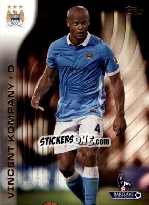 Sticker Vincent Kompany - Premier Gold 2015-2016 n. 63 - Topps