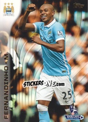 Sticker Fernandinho - Premier Gold 2015-2016 n. 64 - Topps