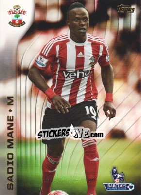 Sticker Sadio Mane - Premier Gold 2015-2016 n. 96 - Topps