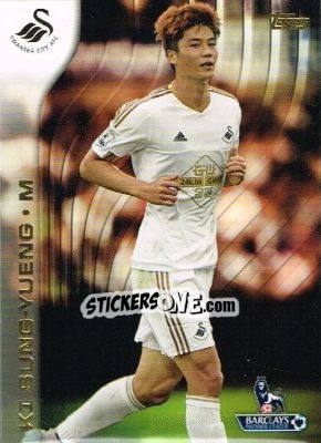 Sticker Ki Sung-Yueng - Premier Gold 2015-2016 n. 117 - Topps