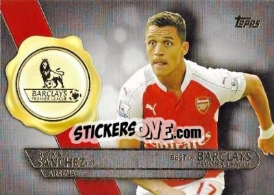 Sticker Alexis Sanchez - Premier Gold 2015-2016 - Topps
