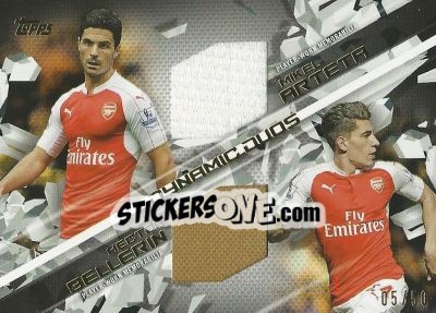 Sticker Mikel Arteta / Jack Wilshere - Premier Gold 2015-2016 n. DD-AW - Topps