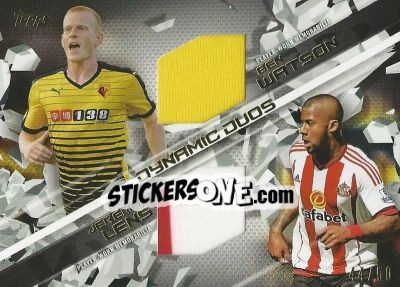 Sticker Ben Watson / Jeremain Lens - Premier Gold 2015-2016 n. DD-WL - Topps
