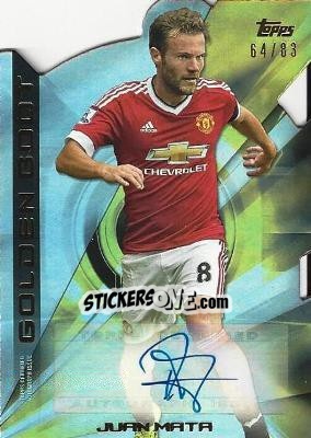 Sticker Juan Mata - Premier Gold 2015-2016 n. GB-JM - Topps