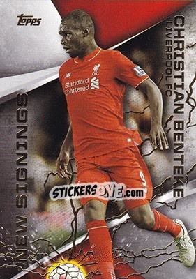 Sticker Christian Benteke - Premier Gold 2015-2016 n. NS-5 - Topps