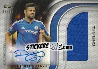 Sticker Diego Costa - Premier Gold 2015-2016 n. PJAR-DC - Topps