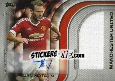 Figurina Juan Mata - Premier Gold 2015-2016 - Topps