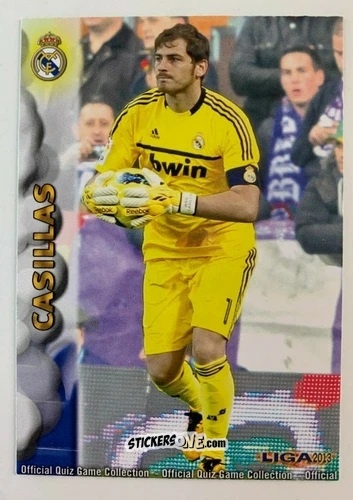 Cromo Casillas - Campeonato Nacional De Liga 2012-2013 n. 4 - Mundicromo