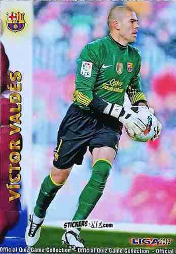 Cromo Víctor Valdés - Campeonato Nacional De Liga 2012-2013 n. 31 - Mundicromo