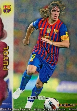 Cromo Puyol - Campeonato Nacional De Liga 2012-2013 n. 34 - Mundicromo