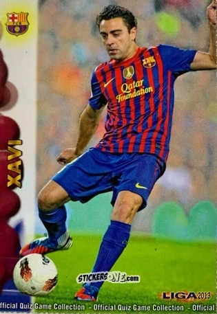 Sticker Xavi - Campeonato Nacional De Liga 2012-2013 n. 42 - Mundicromo