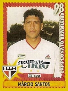 Figurina Márcio Santos - Campeonato Brasileiro 1998 - Panini