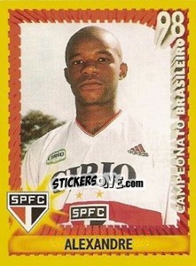 Sticker Alexandre - Campeonato Brasileiro 1998 n. 8 - Panini