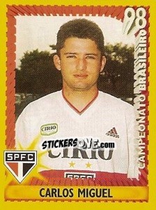Sticker Carlos Miguel - Campeonato Brasileiro 1998 n. 10 - Panini