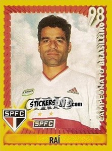 Cromo Raí - Campeonato Brasileiro 1998 - Panini