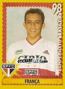 Sticker França - Campeonato Brasileiro 1998 - Panini
