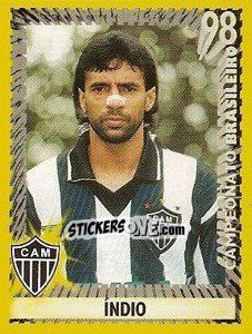 Figurina Índio - Campeonato Brasileiro 1998 - Panini