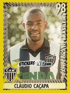 Cromo Cláudio Caçapa - Campeonato Brasileiro 1998 - Panini