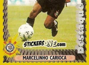 Figurina Marcelinho Carioca - Campeonato Brasileiro 1998 - Panini