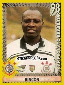 Figurina Rincón - Campeonato Brasileiro 1998 - Panini